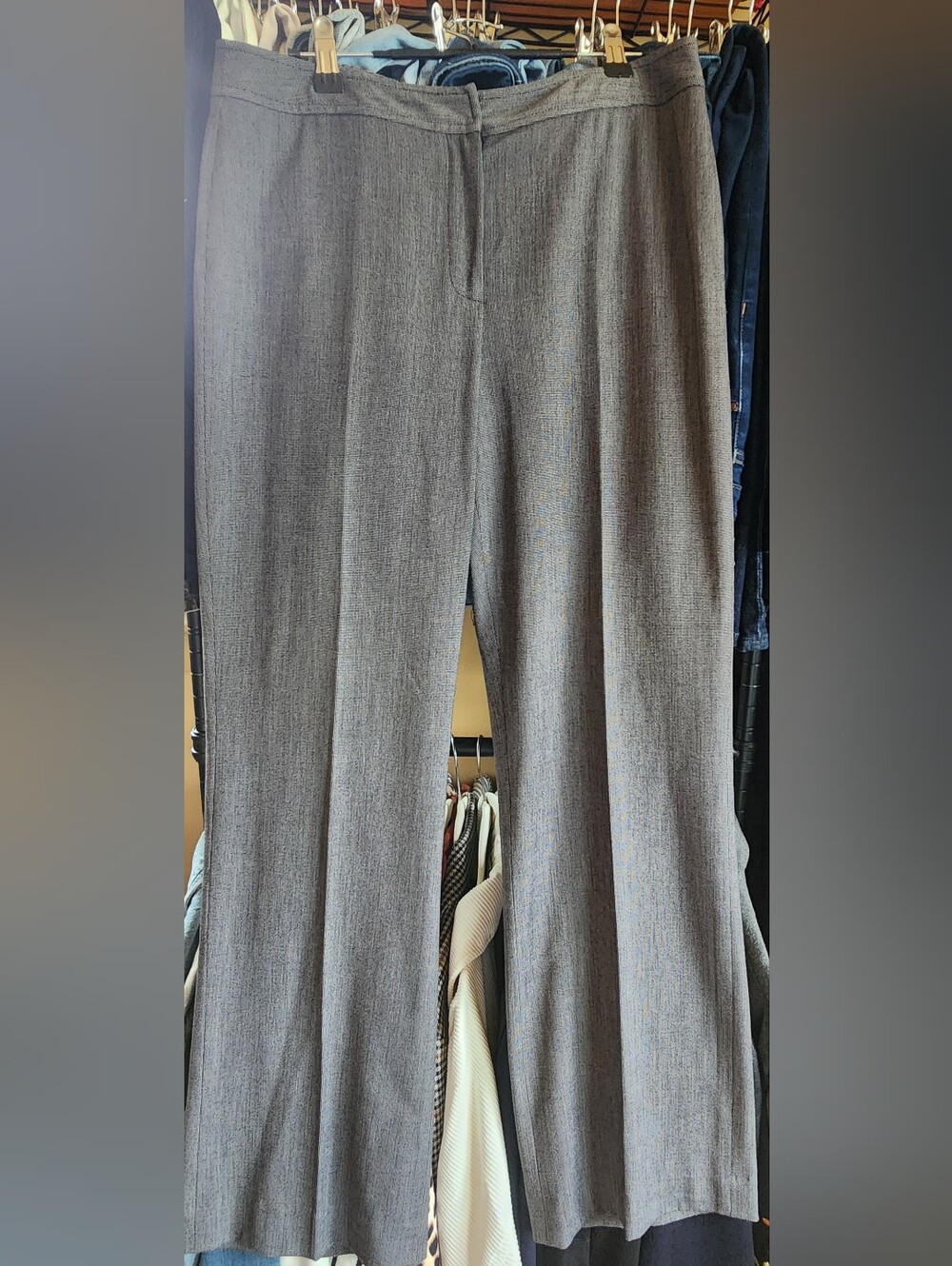 Rafaella Gray Women's Straight-Leg Dress Pants